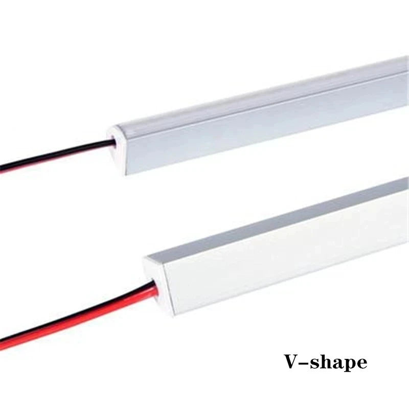 1-20pcs/Lot transparent cover perfil aluminio led cover LED DC12V 5730 SMD 36LEDs led aluminum channel Home decoration lighting